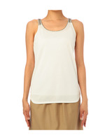 [L]ボリュームビーズタンクトップ