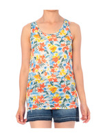 シャドーボーダー花柄タンクトップ