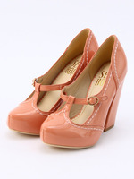 Tストラップパンプス