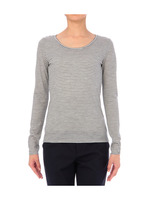 [L]スリムボーダーラウンドネックプルオーバー