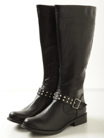 【glifeed】スタッズロングブーツ