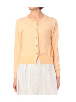 ビジュー付コットンニットカーディガント