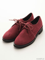 スエードレースアップシューズ