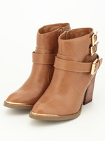 ダブルベルトショートブーツ