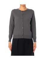 クルーネックニットカーディガン