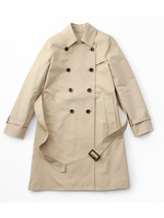 COTTON GABARDINE TRENCH COAT