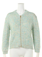 MIXニット　ショートブルゾン