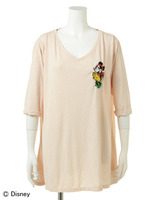 Minniemouse　V−neck　tunic