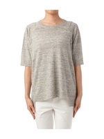 TREAT 変形裾リネンニット