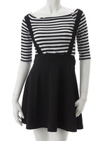 【ECURY】オフショルボーダージャンスカSET