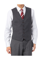 シャドーランダムヘリンボンドレスベスト