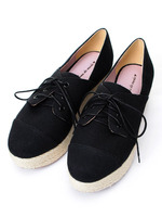 ジュートプラットフォームシューズ