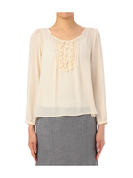 ジョーゼットフリルブラウス