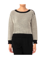 スカラップニットプルオーバー