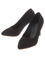 【ECURY】フェイクスウェードベーシックパンプス