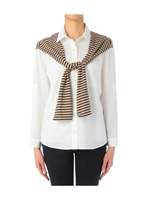 プロデューサー巻き風デザインシャツ