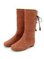 後ろレースアップステッチブーツ