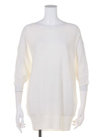 Basic　R／N　5分袖ニットP／O