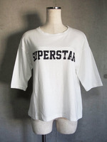 VINTAGE JERSEY 'SUPERSTAR' 七分袖フットボールTee