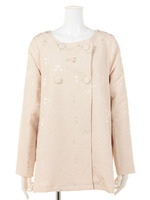 【Date】ノーカラーペイズリージャガードCoat