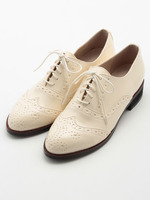 エナメルオックスフォードシューズ