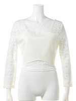 レース切替トップス