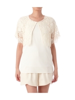 レース編みケープ