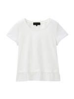 [L]シャイニー切り替えカットソー