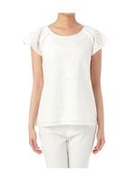 フラワーレース使いプルオーバー