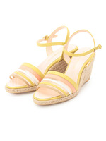 メッシュボーダーウエッジサンダル