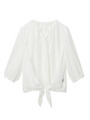 前結びギャザーシャツ