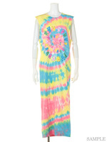Bears tie dying maxi dress