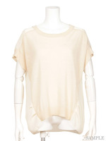 HG COOL KNIT&CHIFFON TOPS