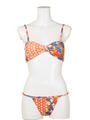 ORANGE BLOSSOMS BANDEAU BIKINI