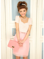 ギンガムパーティードレス