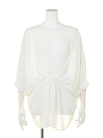 シフォン×カット前後2wayプルオーバー