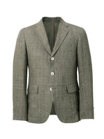 メランジチェックジャケット