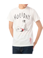 HOLIDAYプリントTシャツ