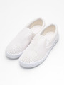 PUNCHING F LEATHER SLIP ON