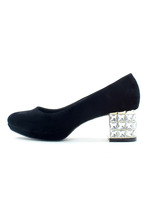 ジュエルヒールパンプス