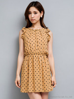 フロッキードットワンピ