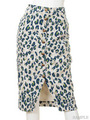 レオパードミッドカーフスカート