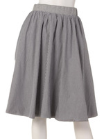 リバーシブルフレアスカート