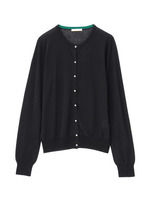 クルーネックニットカーディガン