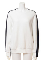 バイカラースウェットプルオーバー