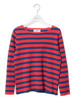 ボーダーミラノリブニットトップス