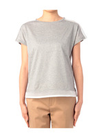 メッシュ切り替えカットソー