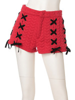 レースアップa＆エンボスショートパンツ