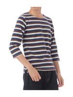 七分袖ボーダーカットソー