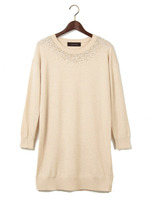 JOC 14　装飾付き ドロップショルダーニット ワンピース